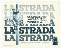 m101 LA STRADA movie title lobby card '56 Federico Fellini, Anthony Quinn