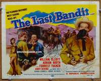 m103 LAST BANDIT signed movie title lobby card R56Forrest Tucker,Adrian Booth
