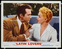 m535 LATIN LOVERS movie lobby card #3 '53 Lana Turner & Montalban c/u!