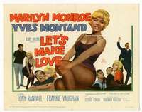 m106 LET'S MAKE LOVE movie title lobby card '60 sexy Marilyn Monroe!