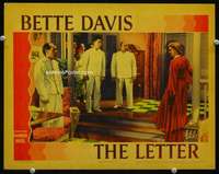 m551 LETTER movie lobby card '40 Bette Davis at murder scene!