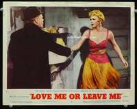 m567 LOVE ME OR LEAVE ME movie lobby card #2 '55 Doris Day, Cagney