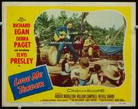 m568 LOVE ME TENDER movie lobby card #3 '56 Elvis Presley performing!