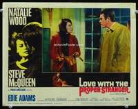 m570 LOVE WITH THE PROPER STRANGER movie lobby card #6 '64Wood,McQueen