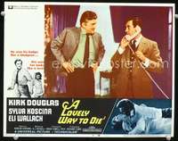 m571 LOVELY WAY TO DIE movie lobby card #4 '68 Kirk Douglas, Wallach