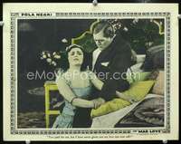 m578 MAD LOVE movie lobby card '21 great Pola Negri close up!