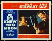 m585 MAN WHO KNEW TOO MUCH movie lobby card #3 '56 Hitchcock, Stewart