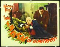 m590 MASK OF DIMITRIOS movie lobby card '44 Peter Lorre, Greenstreet