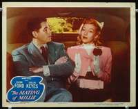 m591 MATING OF MILLIE movie lobby card #3 '47 Glenn Ford, Evelyn Keyes