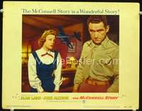 m592 McCONNELL STORY movie lobby card #4 '55 June Allyson, Whitmore