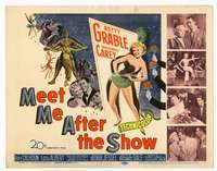 m115 MEET ME AFTER THE SHOW movie title lobby card '51 Betty Grable