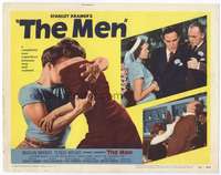 m116 MEN movie title lobby card '50 very first Marlon Brando, Zinnemann