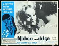 m600 MICHAEL & HELGA movie lobby card #8 '69 unexplored land of love!