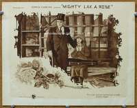 m604 MIGHTY LAK' A ROSE movie lobby card '23 crook with blind girl!