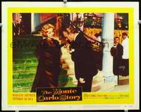 m615 MONTE CARLO STORY movie lobby card #8 '57 Marlene Dietrich