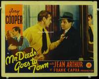 m620 MR DEEDS GOES TO TOWN movie lobby card '36 Gary Cooper, Capra