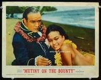 m623 MUTINY ON THE BOUNTY movie lobby card #1 '62 Brando & Tarita!