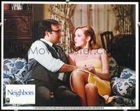 m637 NEIGHBORS movie lobby card #3 '81 John Belushi, Cathy Moriarty