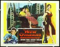 m639 NEW ORLEANS UNCENSORED movie lobby card '54 Beverly Garland,Franz