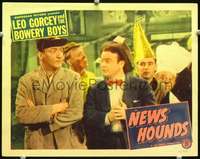 m640 NEWS HOUNDS movie lobby card '47 Bowery Boys Gorcey & Huntz Hall