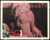 m642 NIGHT ENCOUNTER movie lobby card #7 '63 sexy Marina Vlady c/u!