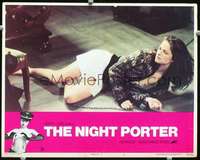 m645 NIGHT PORTER movie lobby card #2 '74 chained Charlotte Rampling!