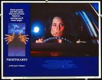 m647 NIGHTMARES movie lobby card #4 '83 scared Christina Raines!