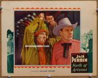 m652 NORTH OF ARIZONA movie lobby card '35 Jack Perrin bushwhacked!
