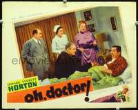 m659 OH DOCTOR movie lobby card '37 Edward Everett Horton is sick!
