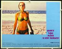 m670 ONCE YOU KISS A STRANGER movie lobby card #3 '70 Carol Lynley