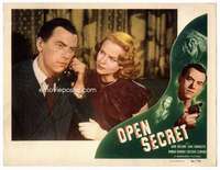 m675 OPEN SECRET movie lobby card #7 '48 John Ireland, film noir