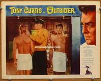 m678 OUTSIDER movie lobby card #8 '62 barechested Tony Curtis!