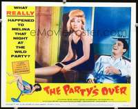 m686 PARTY'S OVER movie lobby card #2 '65 Guy Hamilton comedy!