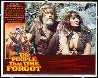 m691 PEOPLE THAT TIME FORGOT movie lobby card #7 '77 Doug McClure