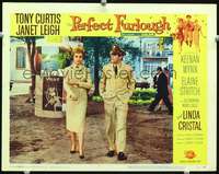 m693 PERFECT FURLOUGH movie lobby card #6 '58 Tony Curtis, Janet Leigh