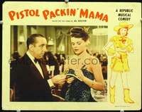 m701 PISTOL PACKIN' MAMA movie lobby card '43 sexy Ruth Terry!