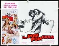 m707 POM POM GIRLS movie lobby card #8 '76 Robert Carradine, Ashley