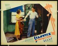 m720 PURCHASE PRICE movie lobby card '32 Barbara Stanwyck,George Brent