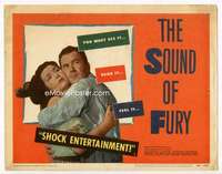 m174 SOUND OF FURY movie title lobby card '50 Frank Lovejoy, Kathleen Ryan