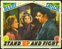 m777 STAND UP & FIGHT movie lobby card '39Wallace Beery,Florence Rice
