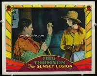m785 SUNSET LEGION movie lobby card '28 Fred Thomson & sexy cowgirl!