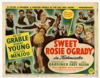 m181 SWEET ROSIE O'GRADY movie title lobby card '43 Betty Grable, Young