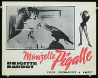 m800 THAT NAUGHTY GIRL movie lobby card '56 Brigitte Bardot & parrot!