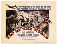 m191 TOP OF THE WORLD movie title lobby card '55 Dale Robertson