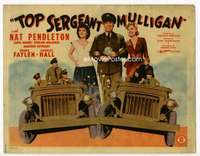 m192 TOP SERGEANT MULLIGAN movie title lobby card '41 Nat Pendleton w/babes!