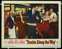 m812 TROUBLE ALONG THE WAY movie lobby card '53 John Wayne, Donna Reed