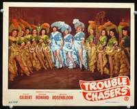m813 TROUBLE CHASERS movie lobby card '45 Shemp Howard in drag!