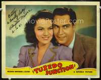 m815 TUXEDO JUNCTION signed movie lobby card '41 by Clayton Moore!