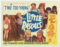 m197 TWO TOO YOUNG movie title lobby card R50 Our Gang, Little Rascals