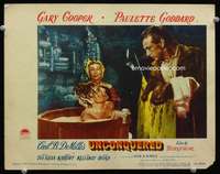 m817 UNCONQUERED movie lobby card #3 '47 Gary Cooper & nude Goddard!